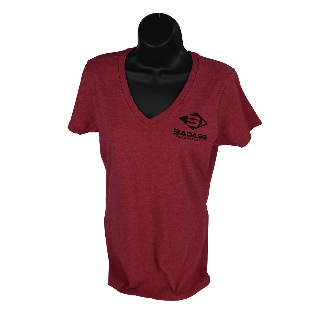 Bad Ass Outdoor Gear Women's V-Neck logo T-shirt