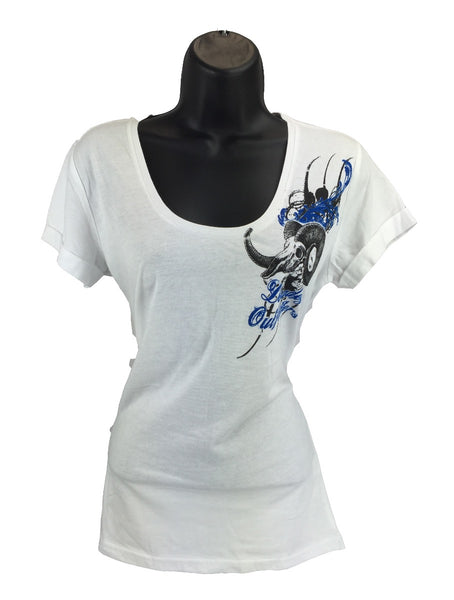 Deadeye Outfitters Ladies Ram Skull Tee