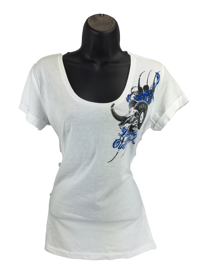 Deadeye Outfitters Ladies Ram Skull Tee