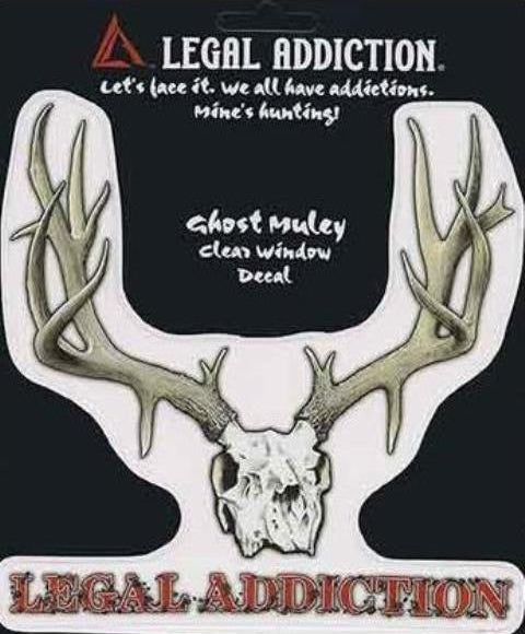 Legal Addiction Muley Window Decal