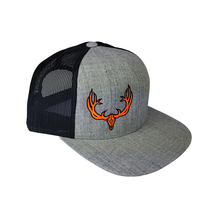 Bad Ass Outdoor Gear Flat brim skull trucker hat